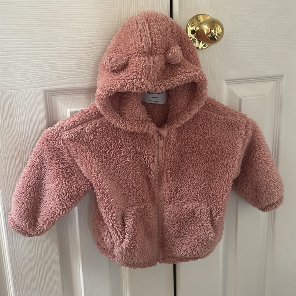 Super cute pink teddy bear code 18 to 24 months. perfect for the fall! - Picture 2 of 2